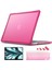 M2 MacBook Air 13.6 Inç 2022 Model A2681 Mat Karbon Fiber Kenarlar Darbeye Dayanıklı, Çizilmez ve Parmak Izi Önleyici, Klavye Kapaklı Ekran Koruyucu, Pembe Için Ultimate Koruma Kıl (Yurt Dışından) 1