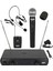 LM-102EY Çiftli El Yaka Headset Vhf Telsiz Kablosuz Mikrofon 1