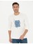 Pierre Cardin Erkek Ekru Regular Fit Sweatshirt 50273417-VR019 1