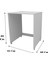 Enda Home Çamaşır Makinesi Dolabı 89x65 cm Beyaz 4