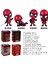 Kahraman Örümcek Adam Deadpool Demir Adam Kara Panter Hulk Thanos Araba Bobblehead Oyuncak Bebek (Yurt Dışından) 2