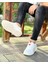 0348 Deri Beyaz Sneaker Erkek Ayakkabı 5