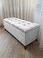 Yeni Model Lüks Çizgi Kapitoneli Sandıklı Puf Bench (120*45) Ceviz Ayak 1