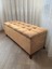Yeni Model Lüks Çizgi Kapitoneli Sandıklı Puf Bench (120*45) Ceviz Ayak 1