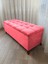 Yeni Model Lüks Çizgi Kapitoneli Sandıklı Puf Bench (120*45) Ceviz Ayak 1