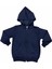 Erkek Çocuk Tek Renk Kapşonlu Fermuarlı Içi Şardonlu Kışlık Sweat 1