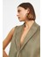 Haki Şal Yaka Astarlı Süet Yelek 5