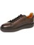 75162 Erkek Kahverengi Deri Sneaker Ayakkabı 2