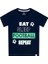 Eat Sleep Football Erkek Tshirt 1
