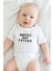 Auntie's Best Friend Yazılı Bebek Alttan Çıtçıtlı Yazılı Body - Beyaz 1