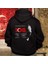 100. Yıl Atatürk Silüetli Tasarım Baskılı Oversize Hoodie Sweatshirt Siyah 3