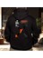 Of Section Tupac Illüstratif Baskılı Oversize Hoodie Sweatshirt Siyah 1