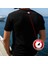 Shark Ocean Tasarım Baskılı Bisiklet Yaka 100% Pamuklu Tişört Siyah 2