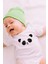 Panda Baskılı Bebek Alttan Çıtçıtlı Body Zıbın - Beyaz 2