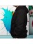 Eyes In Hand Illüstratif Baskılı Oversize Hoodie Sweatshirt Siyah 3