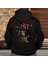 Istanbul Illüstratif Baskılı Oversize Hoodie Sweatshirt Siyah 1
