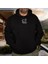 Skull Rose Illüstratif Baskılı Oversize Hoodie Sweatshirt Siyah 2