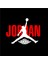 Jordan Air Tasarım Baskılı Bisiklet Yaka 100% Pamuklu Tişört Siyah 4
