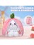 Kedi Peluş Doldurulmuş Hayvanlar, Kawaii Squishy Sevimli Ters Çevrilebilir Çilek Kedi Zip Peluş'a Dönüşür, Bebek ve Kız Arkadaşı Hediyesi Için Çilek Stuffie'de Komik Peluş Oyuncak (Yurt Dışından) 3