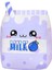 Sevimli Yaban Mersini Süt Peluş Yastık Meyve Dolması Hayvan Oyuncaklar Kawaii Peluş Karikatür Yumuşak Bebek Ev Sarılma Hediyeler Çocuklar Için Mor 9.8 Inç (Yurt Dışından) 1