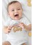 Daddy's Girl Rainbow Babalar Günü Hediyesi Bebek Alttan Çıtçıtlı Body Zıbın - Beyaz 2