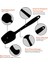 Silikon Spatula Seti, Kauçuk Kaşık Spatula Isıya Dayanıklı Kaşık Tek Parça Tasarım Dikişsiz Spatula Yapışmaz Kazıyıcılar Pişirme Karıştırma Aleti (Siyah) (Yurt Dışından) 4