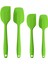 Silikon Spatula Seti, Kauçuk Kaşık Spatula Isıya Dayanıklı Kaşık Tek Parça Tasarım Dikişsiz Spatula Yapışmaz Kazıyıcılar Pişirme Karıştırma Aleti (Yeşil) (Yurt Dışından) 2
