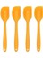 Silikon Spatula 4 Parçalı Set, Paslanmaz Çelik Çekirdekli, Isıya Dayanıklı Yapışmaz Kauçuk Spatula, Turuncu (Yurt Dışından) 4