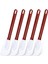 5'li Set Silikon Spatula Kauçuk Spatula Isıya Dayanıklı Silikon Spatula Mutfak Pişirme Için Yüksek Sıcaklık Ticari Silikon Spatula Karıştırma Kızartma Yayma Pişirme, Bulaşık Makine (Yurt Dışından) 1