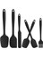 Isıya Dayanıklı Silikon Spatula Seti, Yapışmaz Premium Mutfak Pişirme, Pişirme, Karıştırma Aletleri, Bpa Içermez (Siyah) (Yurt Dışından) 1