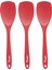 Silikon Spatula Kaşık Seti, Isıya Dayanıklı Kauçuk Kaşık, Pişirme Karıştırma Aracı Için Dikişsiz Yapışmaz Esnek Kazıyıcılar, 3'lü Paket, Kırmızı (Yurt Dışından) 2