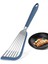 Yapışmaz Tencere Için Friekylin Silikon Balık Spatula, Kızarmış Yumurta Burger Biftek Pişirmek Için Isıya Dayanıklı Oluklu Spatula Turner (Mavi) (Yurt Dışından) 1