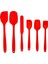 Yapışmaz Tencere Seti Için Silikon Spatula Seti, Pişirme Pişirme Karıştırma, Kusursuz Tasarım, Bulaşık Makinesinde Yıkanabilir Bpa Içermeyen Kırmızı 6'lı Set (Yurt Dışından) 3
