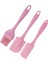 Silikon Spatula Seti, Isıya Dayanıklı Kauçuk Spatulalar Pişirme ve Fırınlama Için Silikon Teyelleme ve Pasta Fırçaları (Pembe) (Yurt Dışından) 1