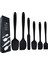 Yapışmaz Tencere Seti Için Silikon Spatula Seti, Pişirme Pişirme Karıştırma, Kusursuz Tasarım, Bulaşık Makinesinde Yıkanabilir Bpa Içermeyen Siyah 6'lı Set (Siyah) (Yurt Dışından) 1