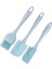 Silikon Spatula Seti, Isıya Dayanıklı Kauçuk Spatulalar Pişirme ve Fırınlama Için Silikon Teyelleme ve Pasta Fırçaları (Mavi) (Yurt Dışından) 1