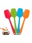 Silikon Spatula Seti - 4 Parça Silikon Kaşık Spatula, Isıya Dayanıklı Pişirme Kavisli Spatulalar, Paslanmaz Çelik Çekirdekli Yapışmaz Kauçuk Dikişsiz Spatulalar - Çok Renkli (21,7 (Yurt Dışından) 1