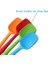 Silikon Spatula Seti - 4 Parça Silikon Kaşık Spatula, Isıya Dayanıklı Pişirme Kavisli Spatulalar, Paslanmaz Çelik Çekirdekli Yapışmaz Kauçuk Dikişsiz Spatulalar - Çok Renkli (21,7 (Yurt Dışından) 2