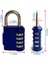 Şifreli Kilit, 4 Haneli Şifreli Asma Kilit Okul Spor Salonu Dolabı Için Dış Mekan Su Geçirmez Asma Kilit, Spor Dolabı, Çit, Alet Kutusu, Kasa, Çile Depolama Vb (Mavi 4 Paket) (Yurt Dışından) 2
