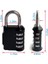 Şifreli Kilit, 4 Haneli Şifreli Asma Kilit Okul Spor Salonu Dolabı Için Dış Mekan Su Geçirmez Asma Kilit, Spor Dolabı, Çit, Alet Kutusu, Kasa, Çile Depolama Vb (Siyah 4 Paket) (Yurt Dışından) 2