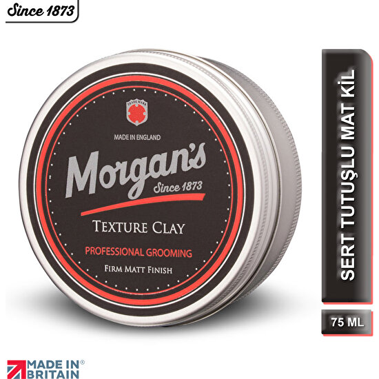Morgan's Pomade Texture Clay Firm Matt Finish - Doku Veren Sert Saç Şekillendirme Kili 75 ml