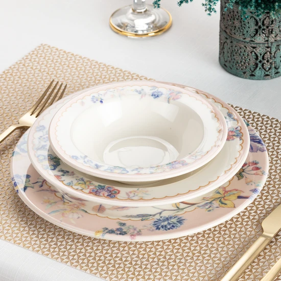 Bernardo Cordy 6 Kişilik 24 Parça Stoneware Yemek Takımı