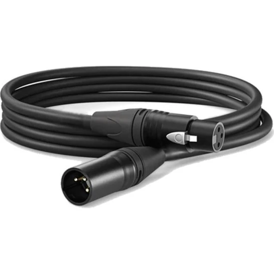 Midex Mcb-3x Kaliteli Stereo Mikrofon Kablosu Xlr + Xlr 3 Metre Siyah Renk
