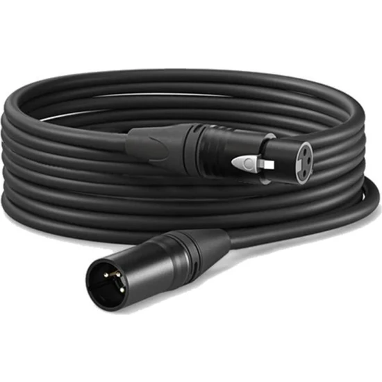 Midex MCB-20X Kaliteli Stereo Mikrofon kablosu Xlr + Xlr 20 Metre Siyah Renk