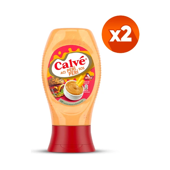 Calve Sos Acı Peri Peri Hafif Orta Acı 245 gr x 2 Adet