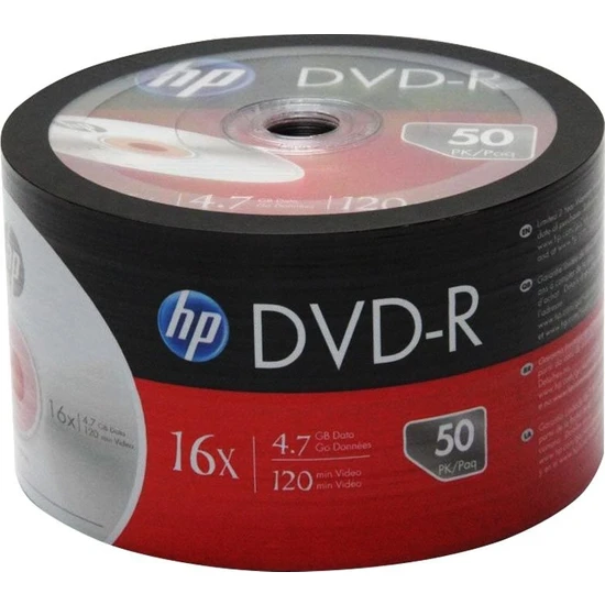 Hp DME00070-3 Dvd-R 4.7 GB 120 Min 16X 50Lİ Paket  (81)