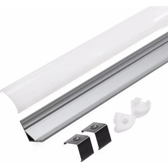 Bolled Bar LED Kanalı Aliminyum Köşe Tip 1 Metre