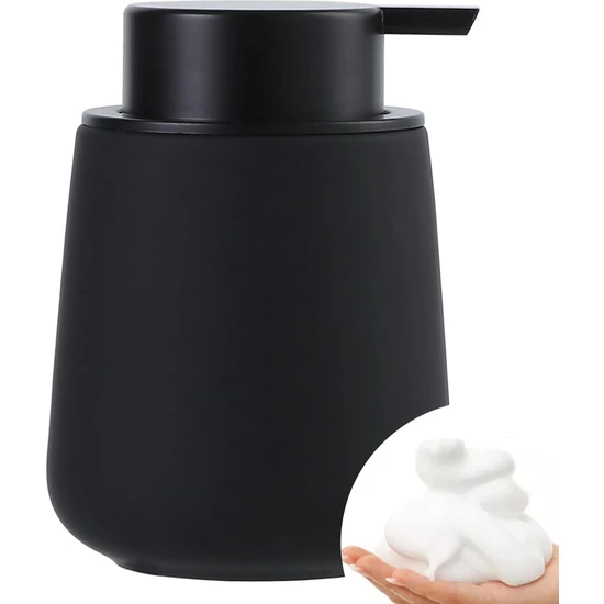 Jingyikeji Seramik Losyon Dispenseri - 12 Oz Banyo El Pompası Dispenseri El Bulaşık Sabunu Dispenseri Şişeleri Mutfak Için Siyah Pompa Bulaşık Sıvı Dispenseri (Seramik, Siyah Köpük Dispenseri (Yurt Dışından)
