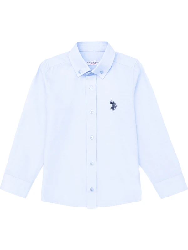 U.S. Polo Assn. Erkek Çocuk Açık Mavi Basic Gömlek 50277633-VR003