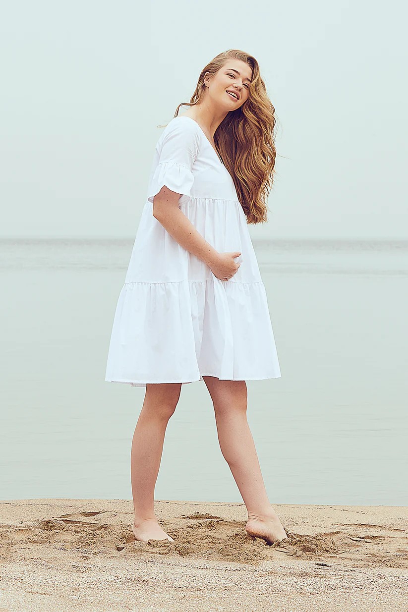 Style The Bump Freya Poplin Hamile Elbise görsel 3